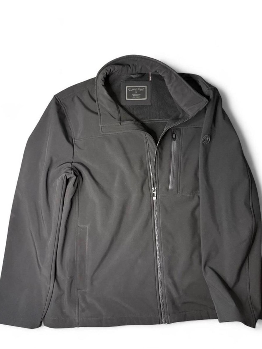 Calvin Klein Men's Charcoal Performance Softshell Jacket